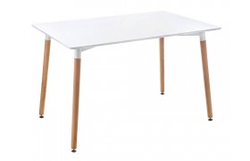 Стол на кухню Table 110 white / wood деревянный