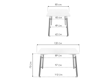 Table 120 white / wood Стол купить