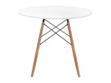 Table 90 white / wood Стол деревянный фото