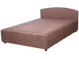 Кровать без ящика (коричневая рогожка однотонная) недорого