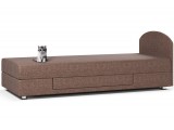 Кровать 2 с ящиком коричневая рогожка однотонная распродажа