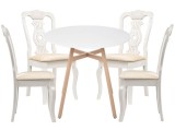 Номиа 80 white / wood Обеденная группа недорого