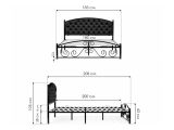Борнео 180х200 черная Кровать от производителя