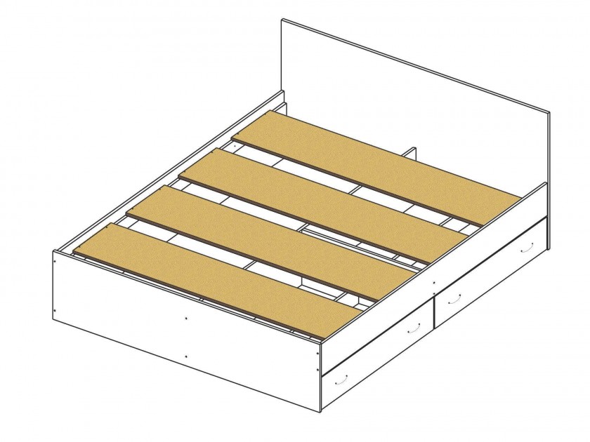 Кровать виктория с ящиками 80х200